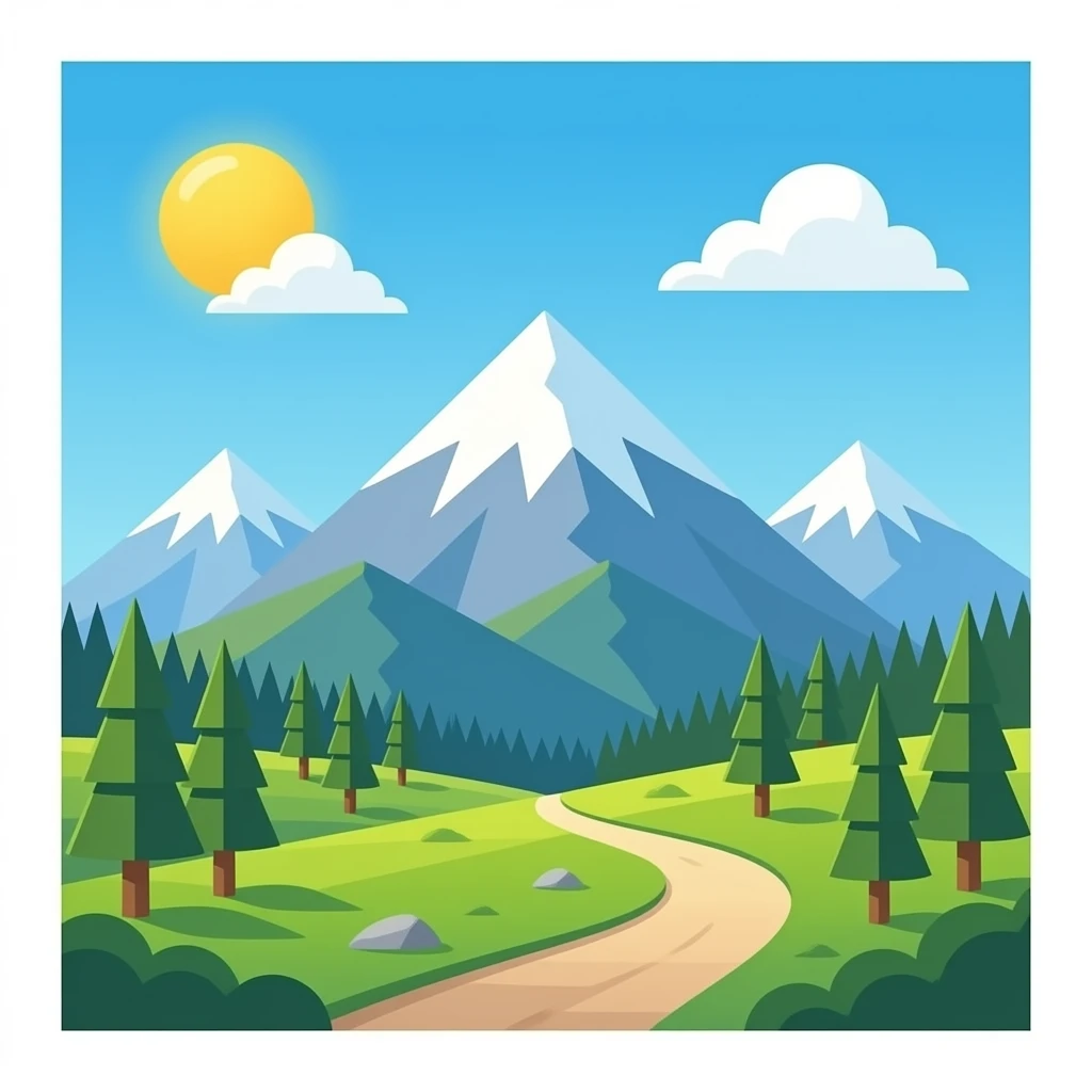 Alpine mountain emoji
