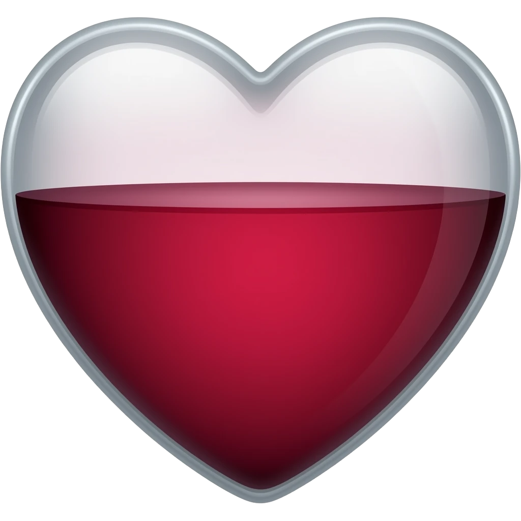 Um coração vinho emoji