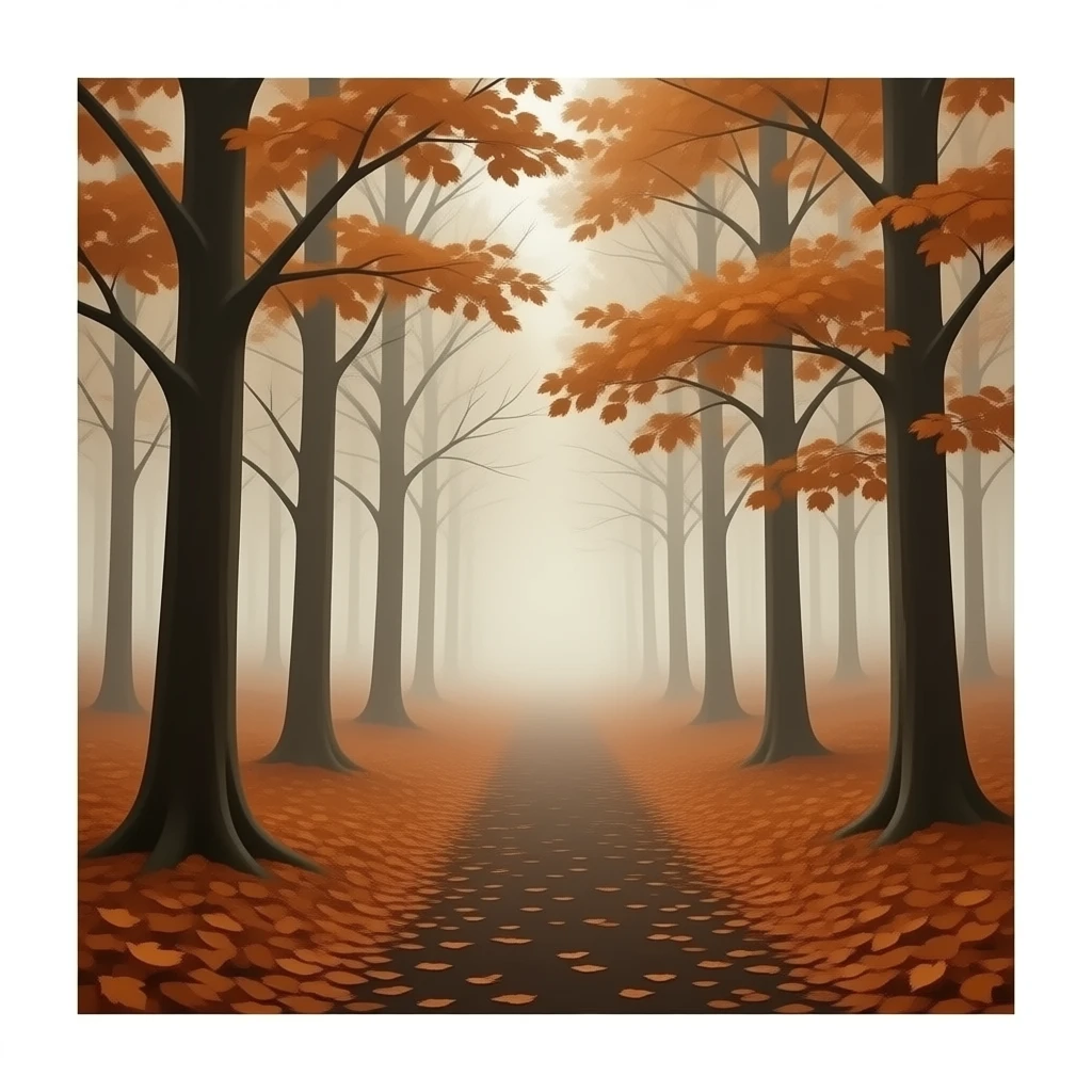 Brown leaves trees forest emoji