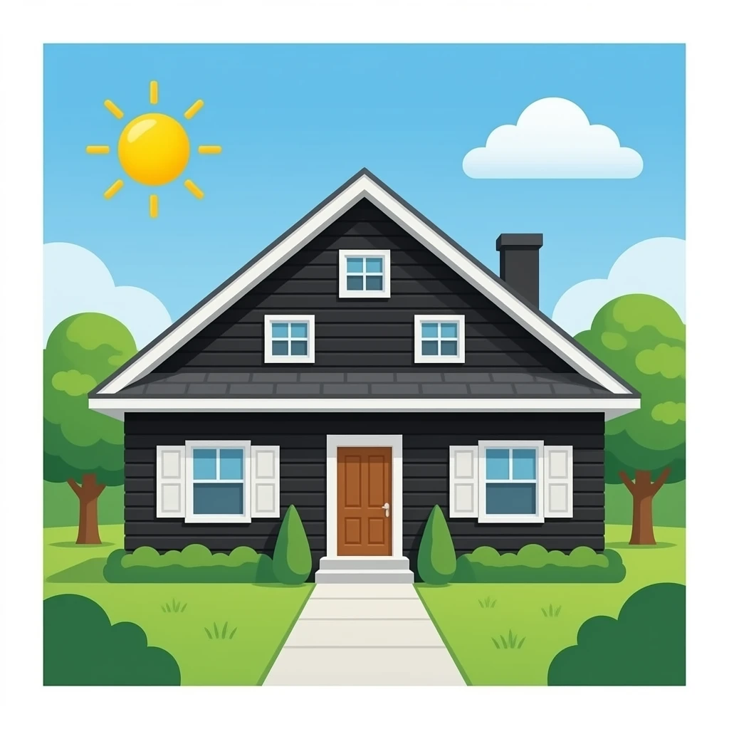 black house like donda house emoji