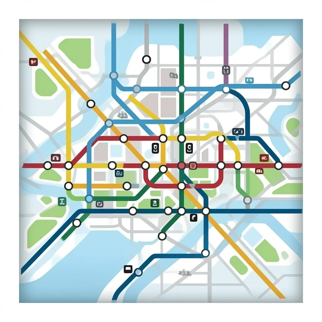 metro map emoji
