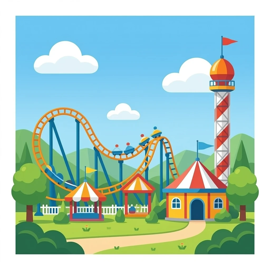 amusement park Drop Tower emoji