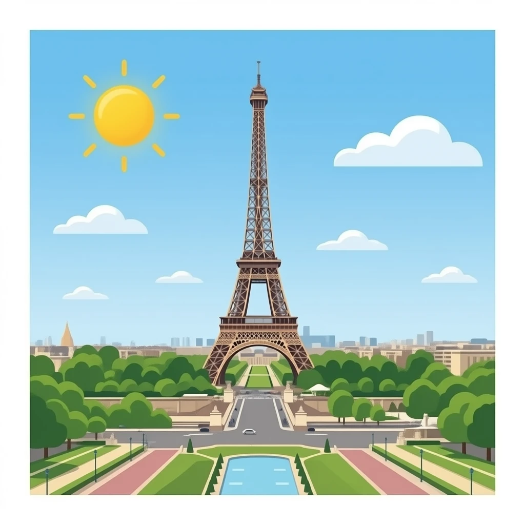 eiffel tower no background emoji