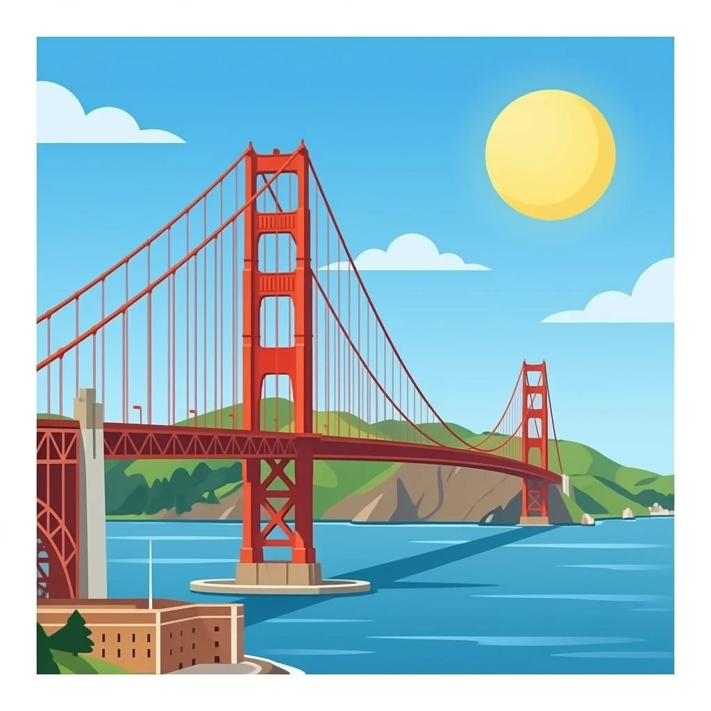 golden gate emoji