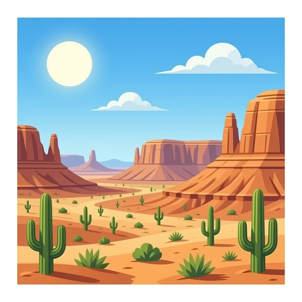 desert mesa emoji