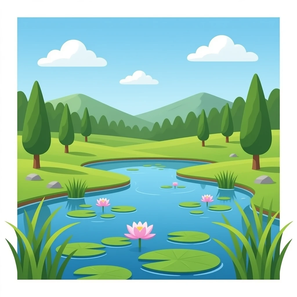pond no sky emoji