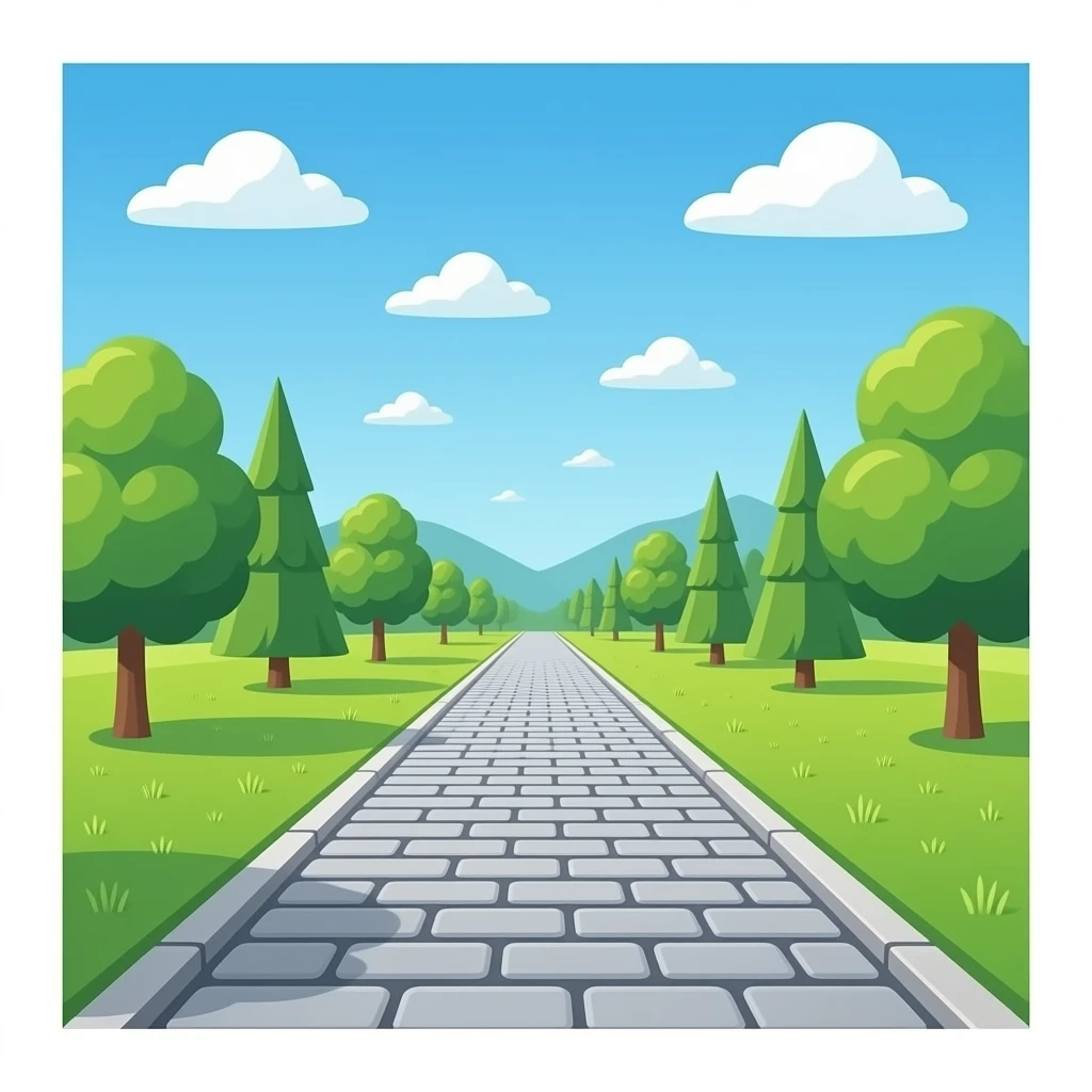 Cobblestone road emoji