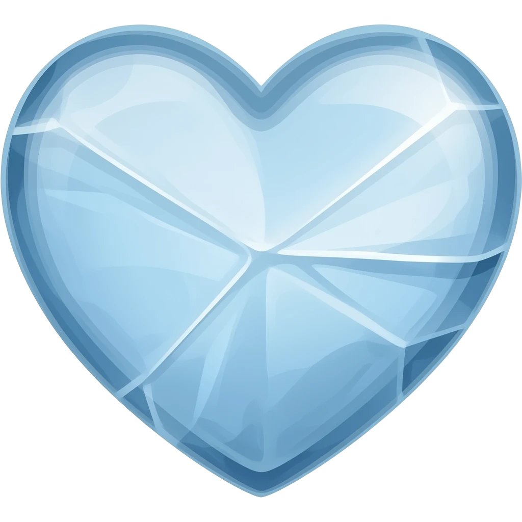 cold heart emoji