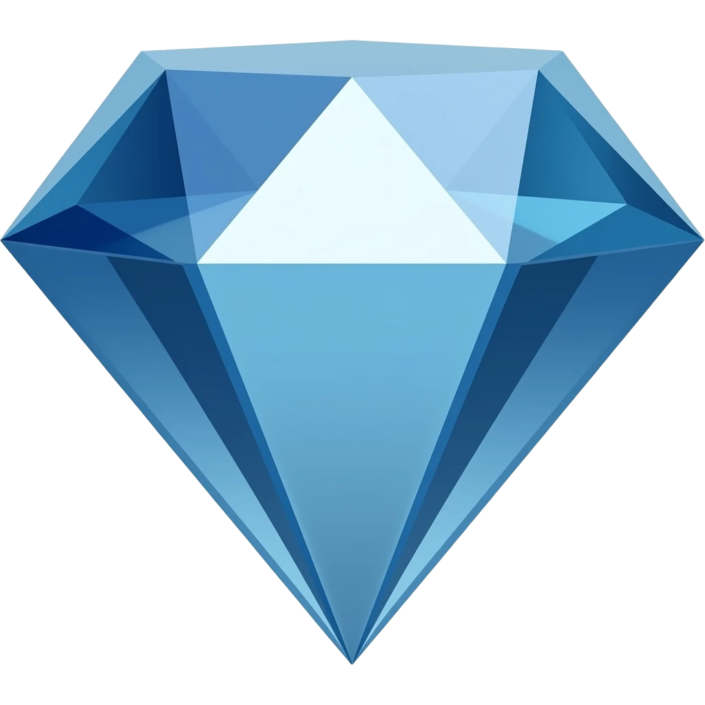 Blue Diamante emoji