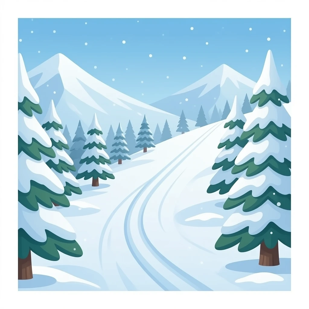 Ski slope emoji