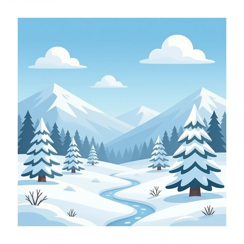 Winter cute emoji