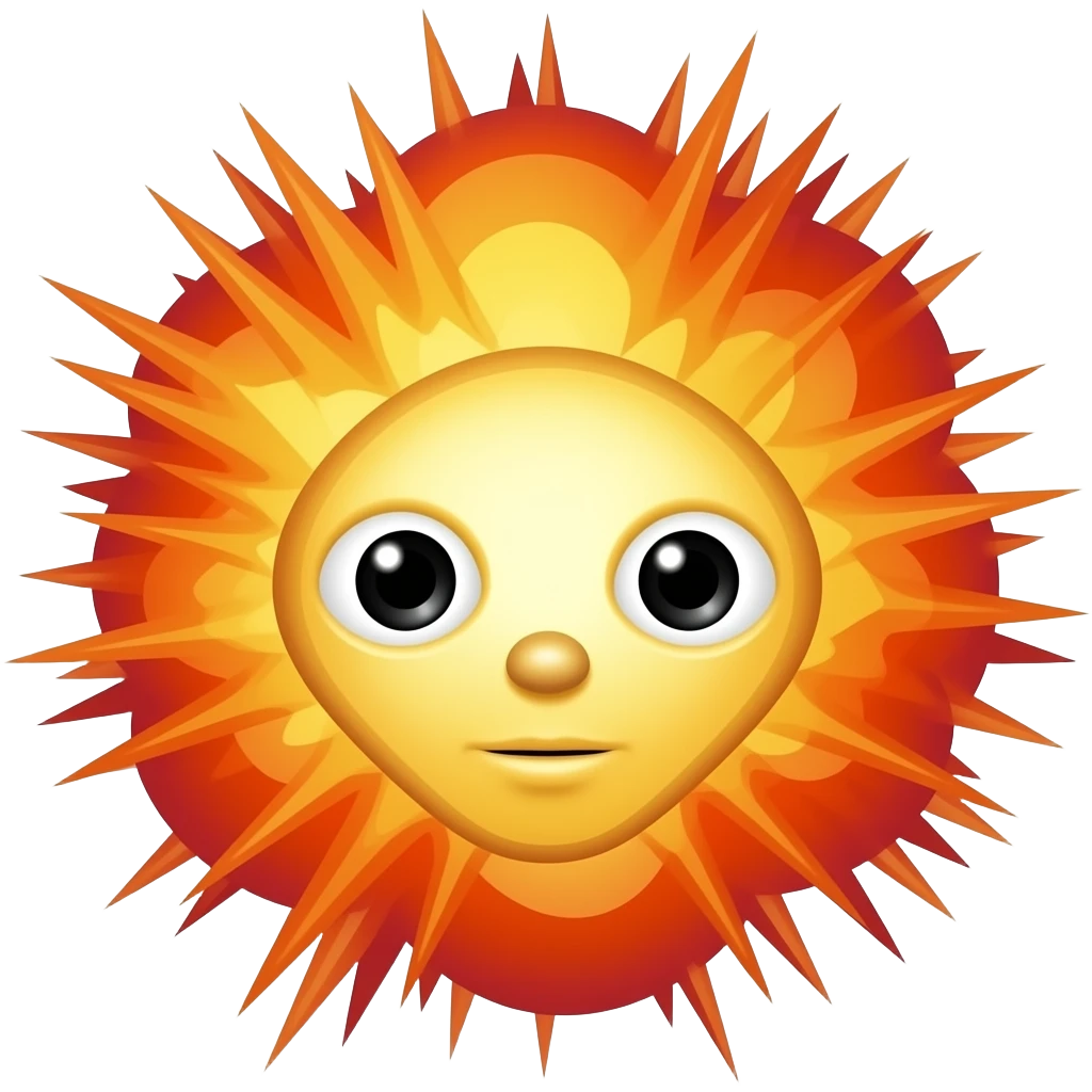 An explosion emoji emoji