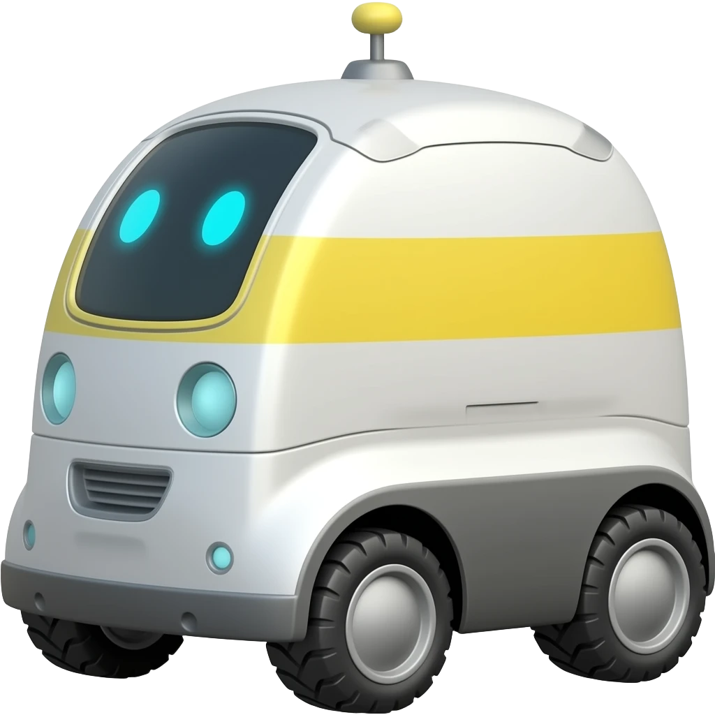 delivery robot emoji