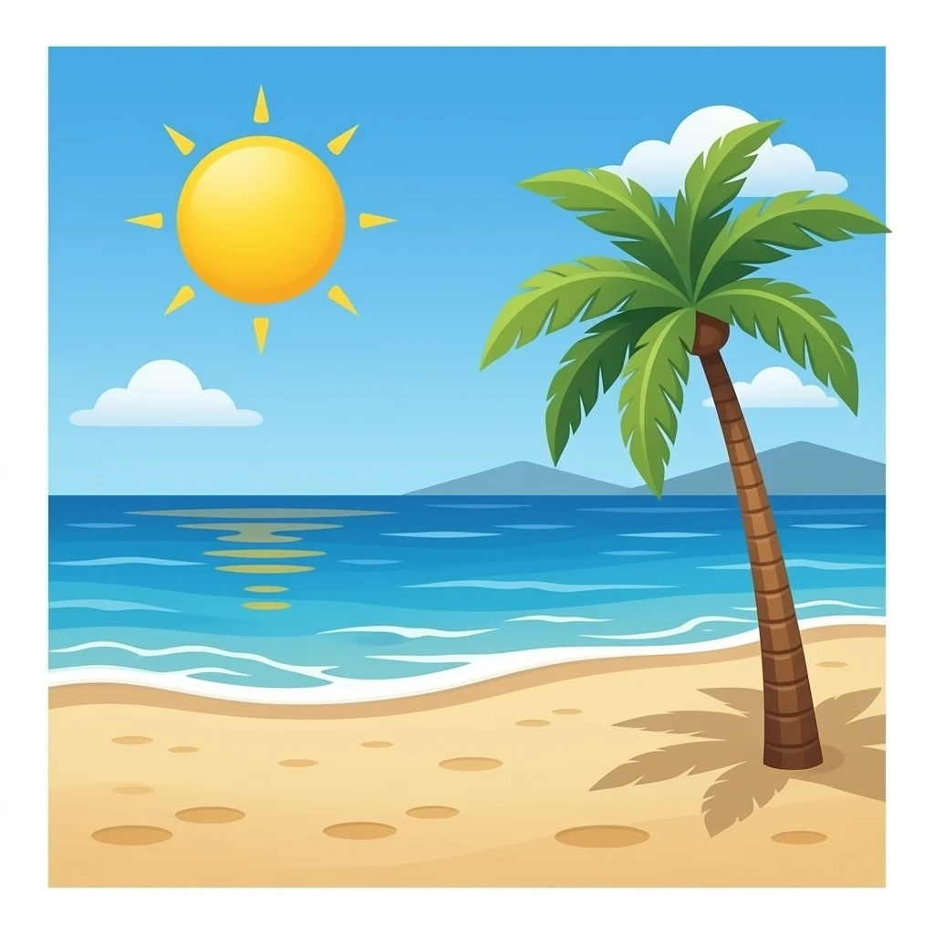 모래사장 emoji