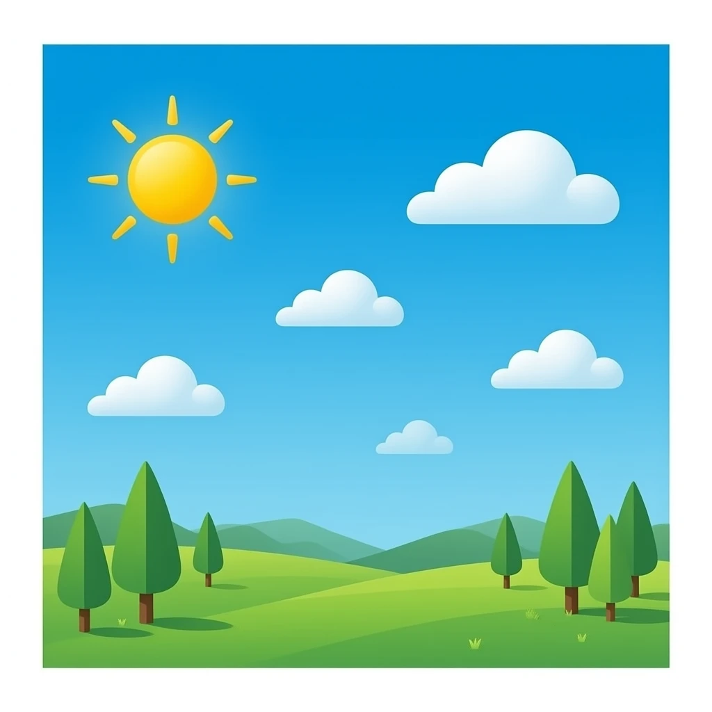 blue sky emoji