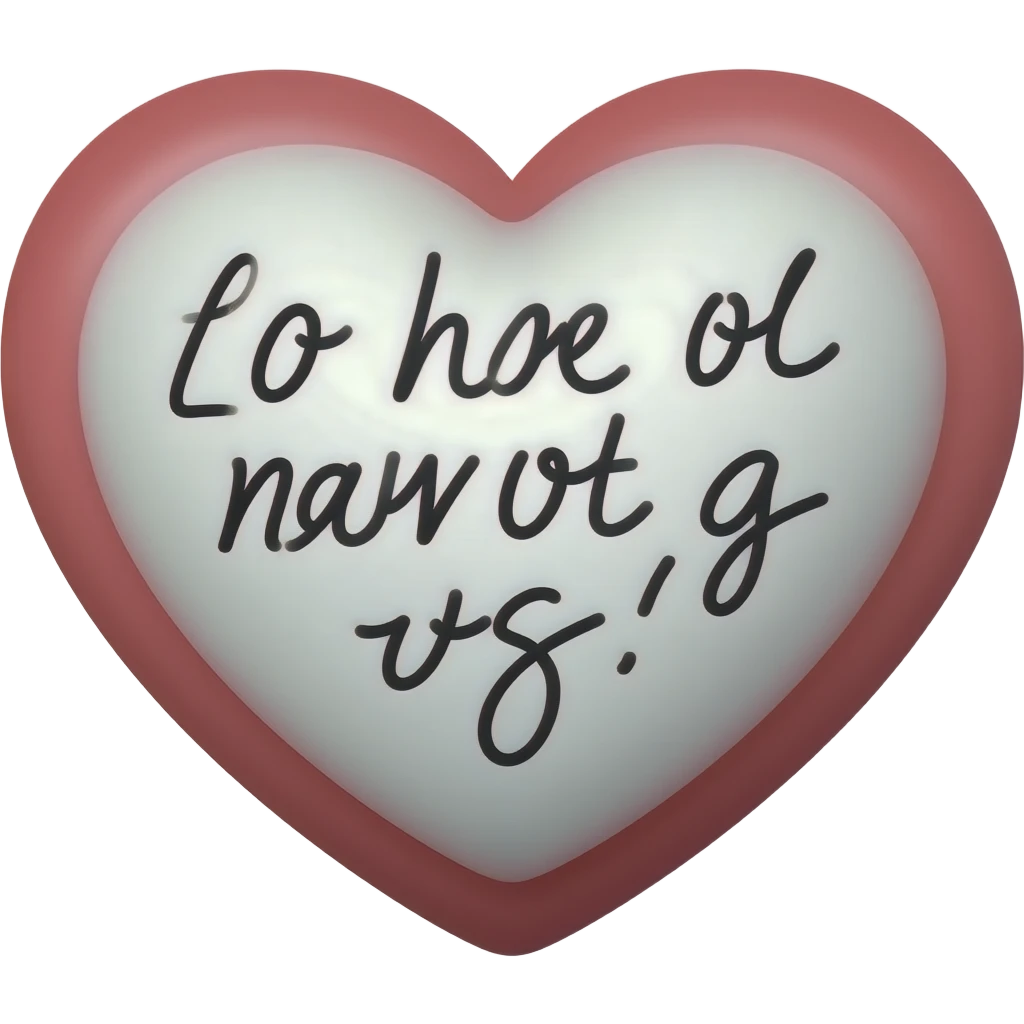 message heart emoji