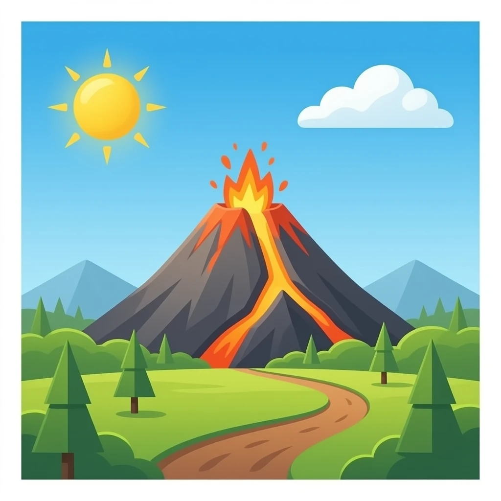 volcano emoji
