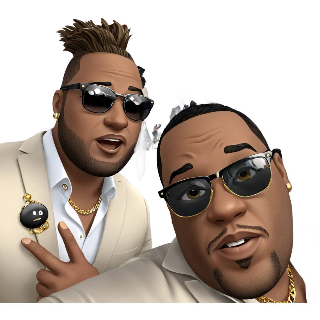 stylish boys wearing jewelry emoji