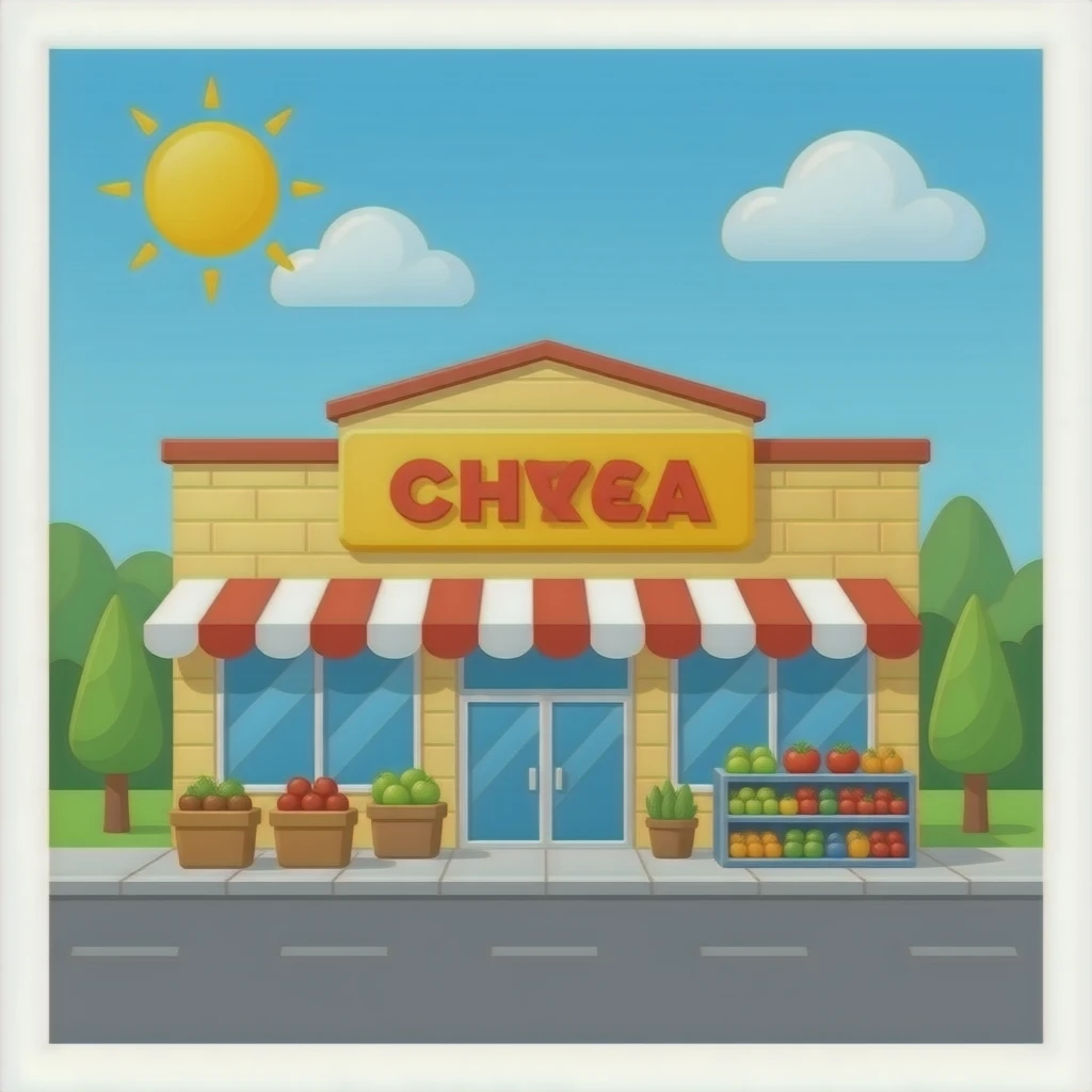 hazme un local comercial de abarrotes emoji