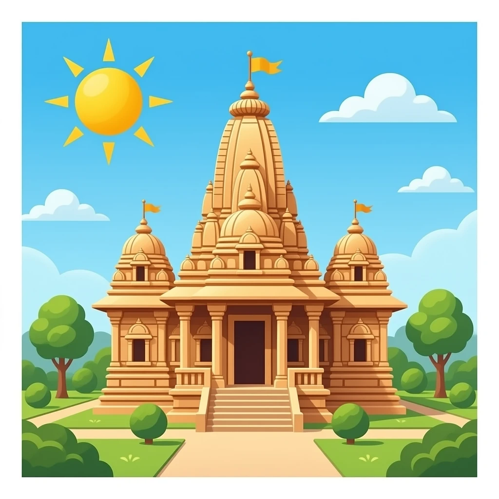 indian temple without background emoji