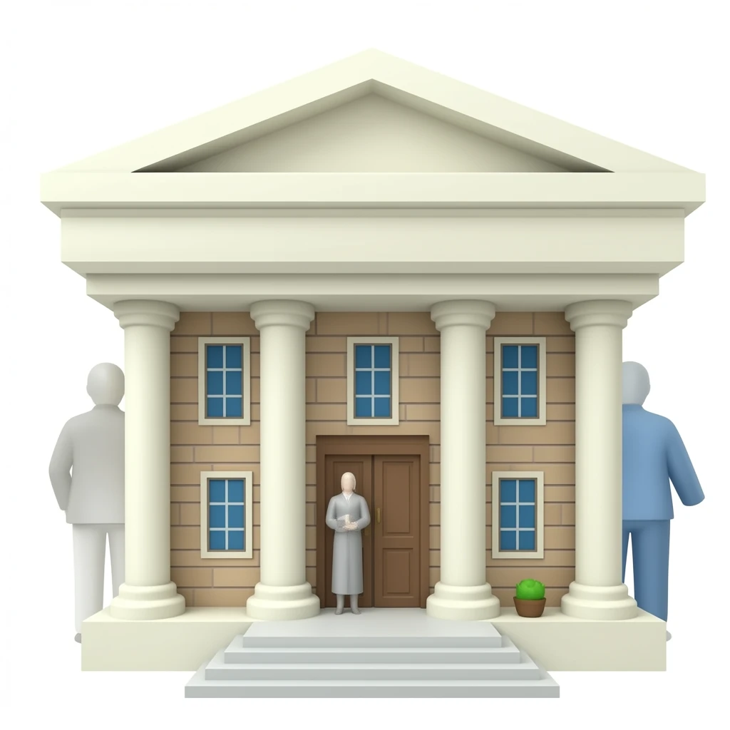 City hall  building 3d no background emoji