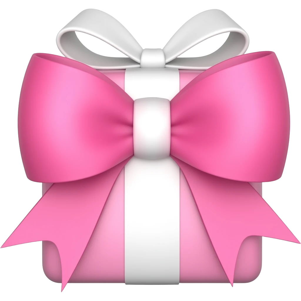 pink video icon with bow emoji