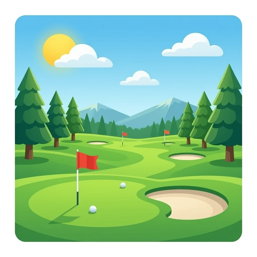 golf course emoji