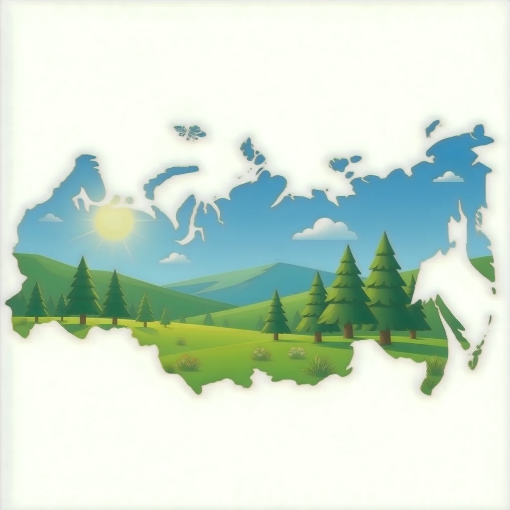 Make a  Russia  map emoji