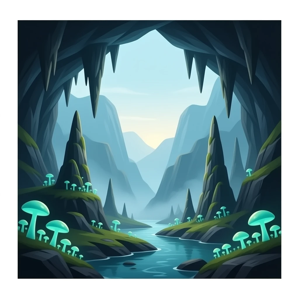 Mountain cavern emoji