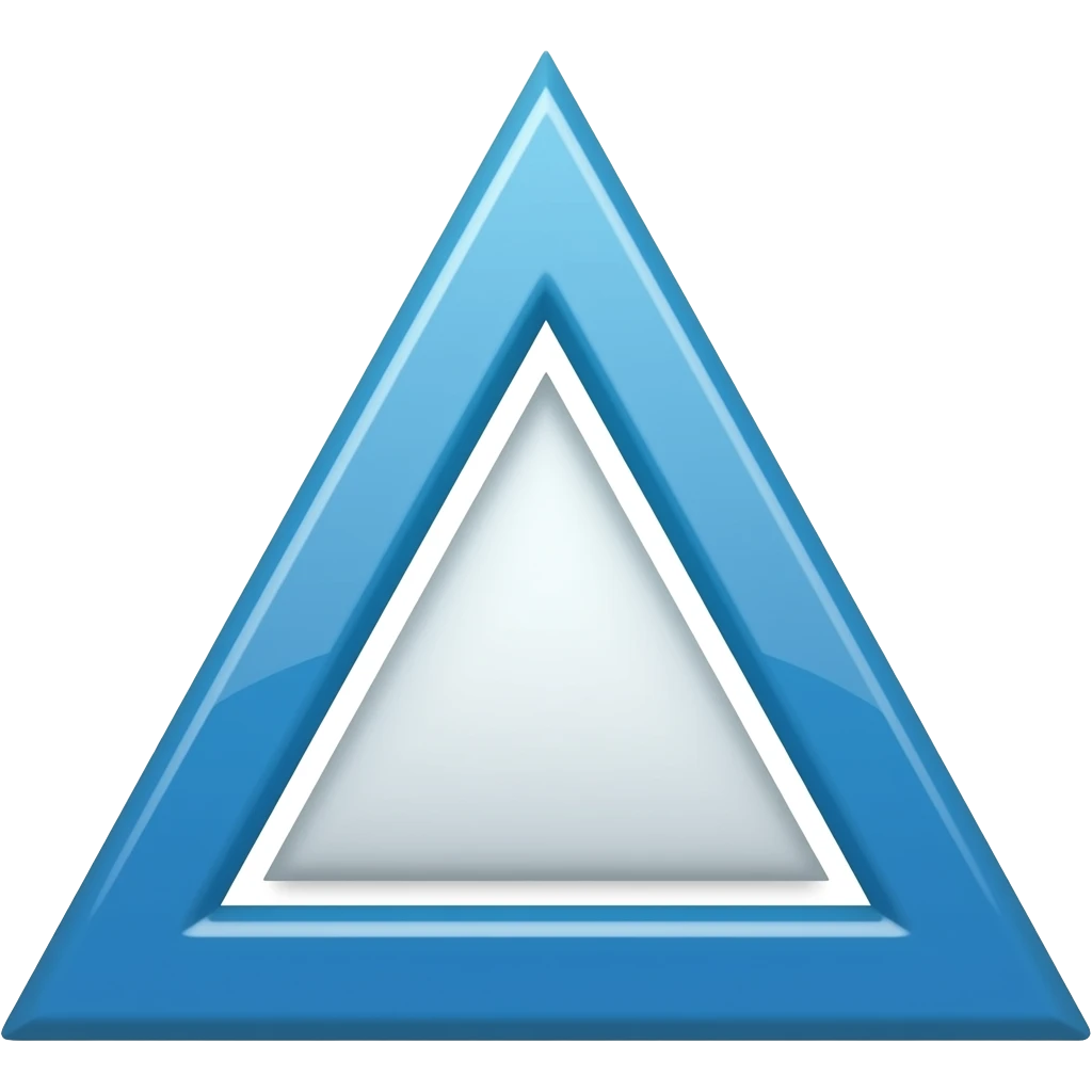Blue triangle emoji