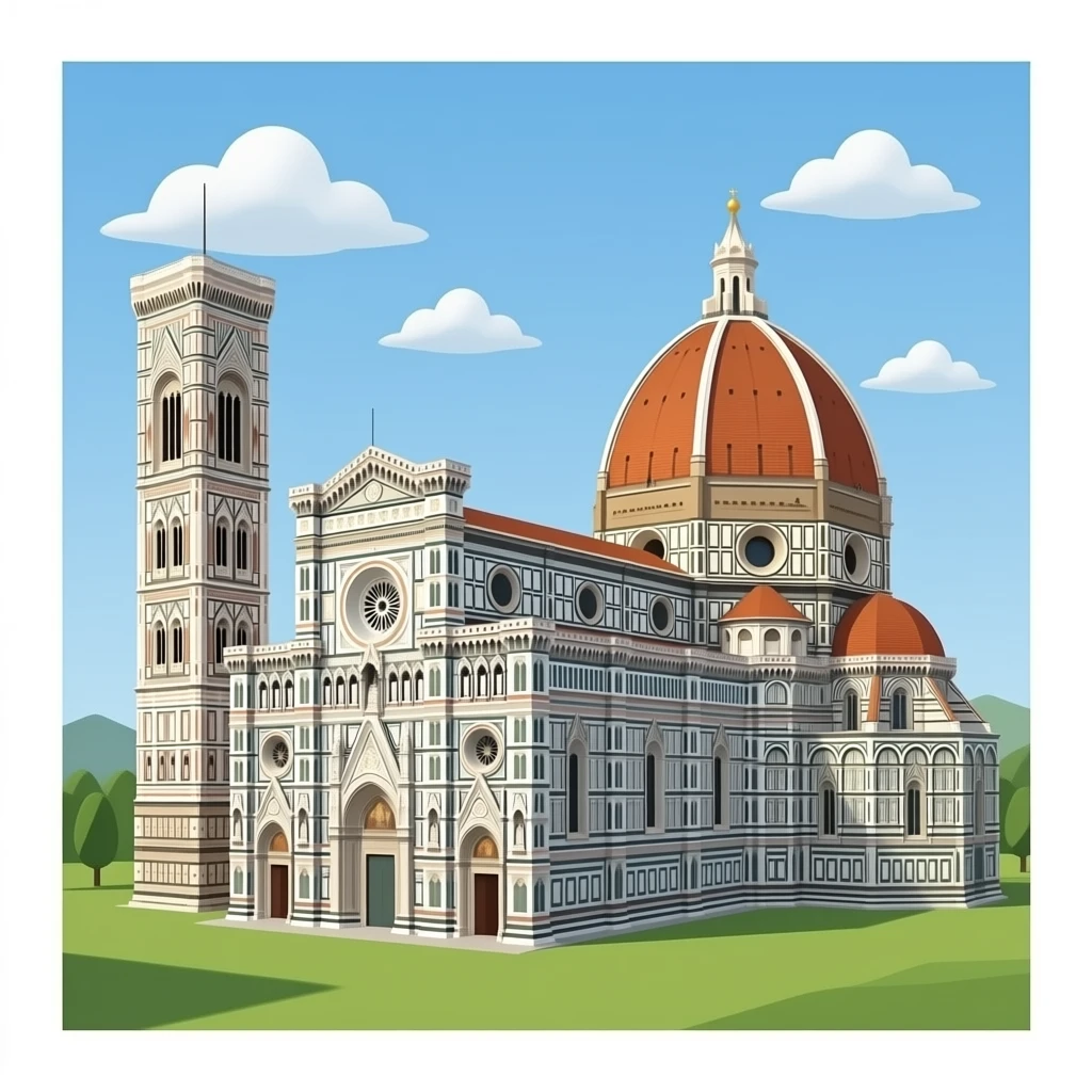 Duomo in Florence, hyper realistic, no background, 3d emoji | AI Emoji ...