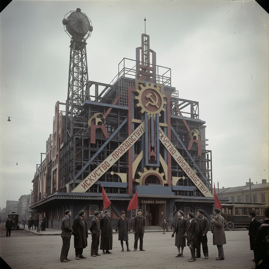 Конструктивистский синтетический театр в Москве 1920 года

Стиль - архивные цветные снимки emoji