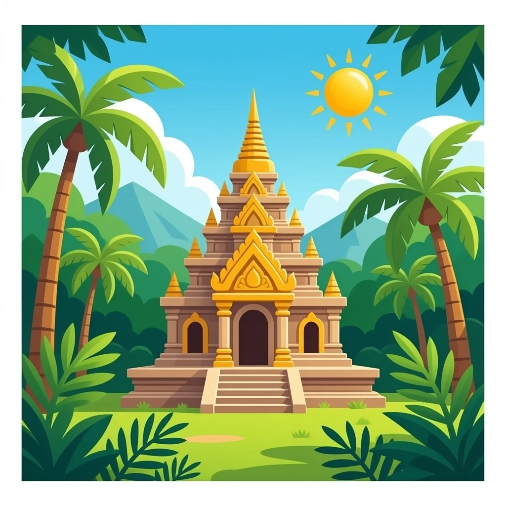 jungle temple emoji