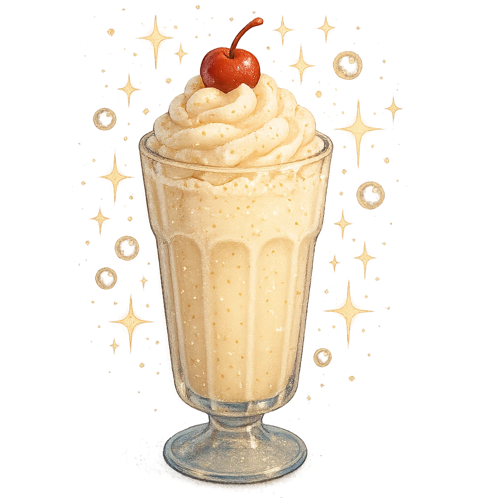 sparkling milkshake emoji