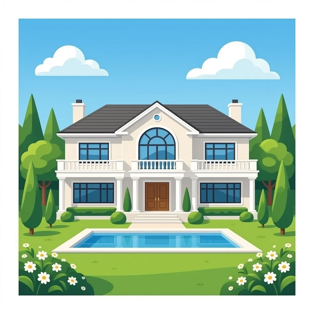 Mega Modern mansion emoji
