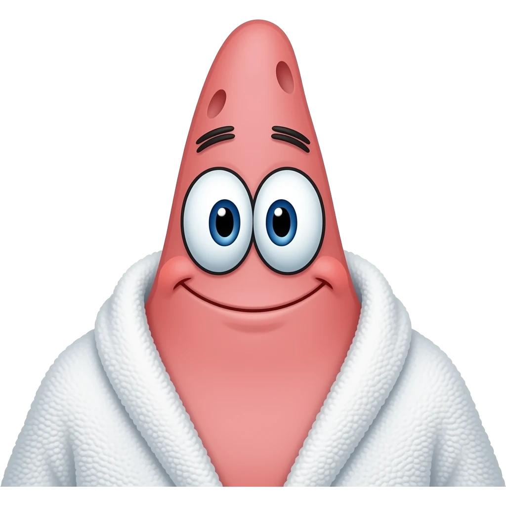 Patrick star in a tolit emoji