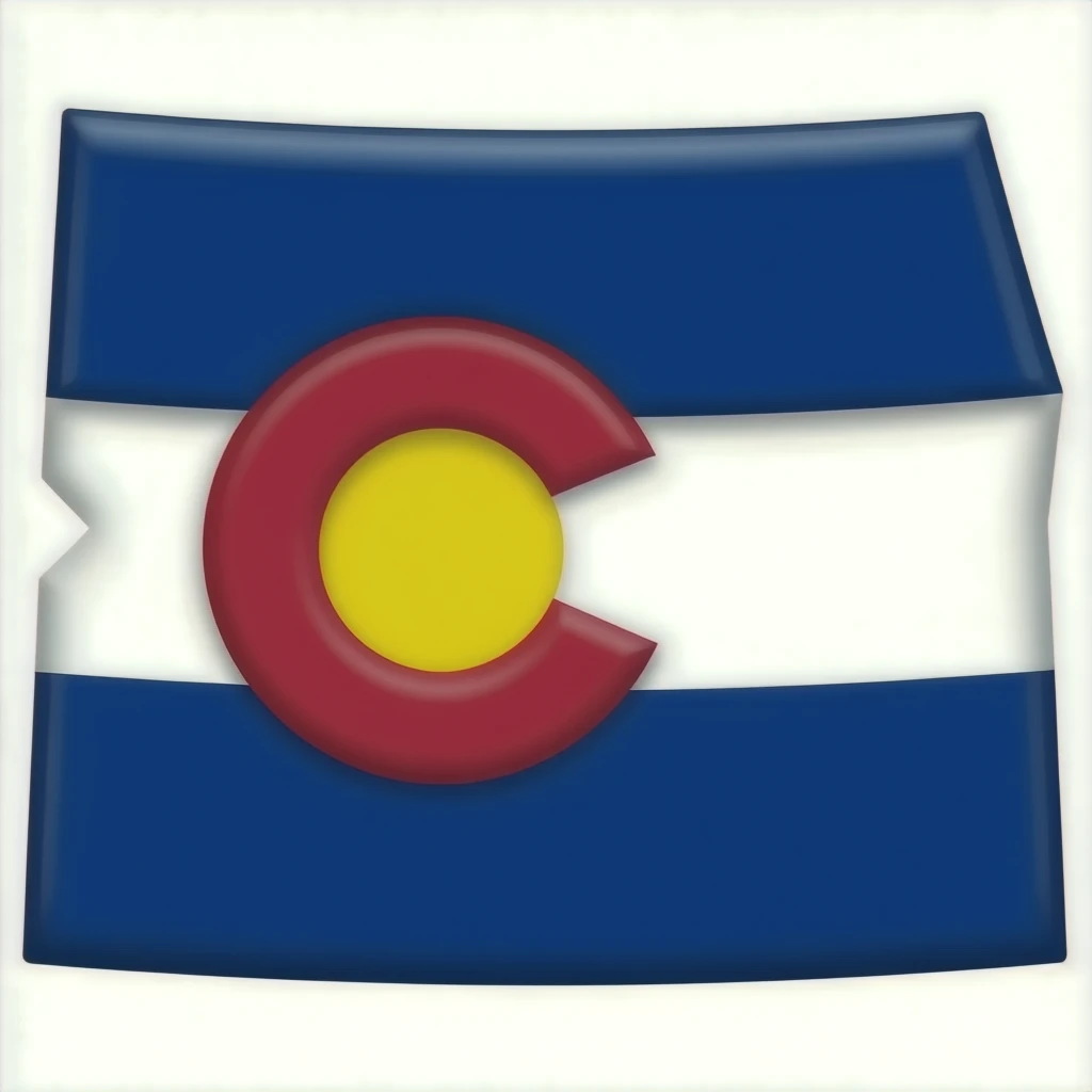 Colorado flag map emoji