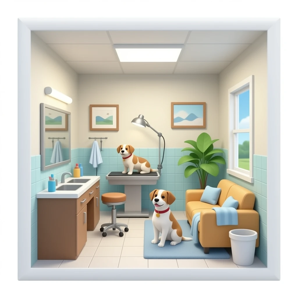 dog spa emoji