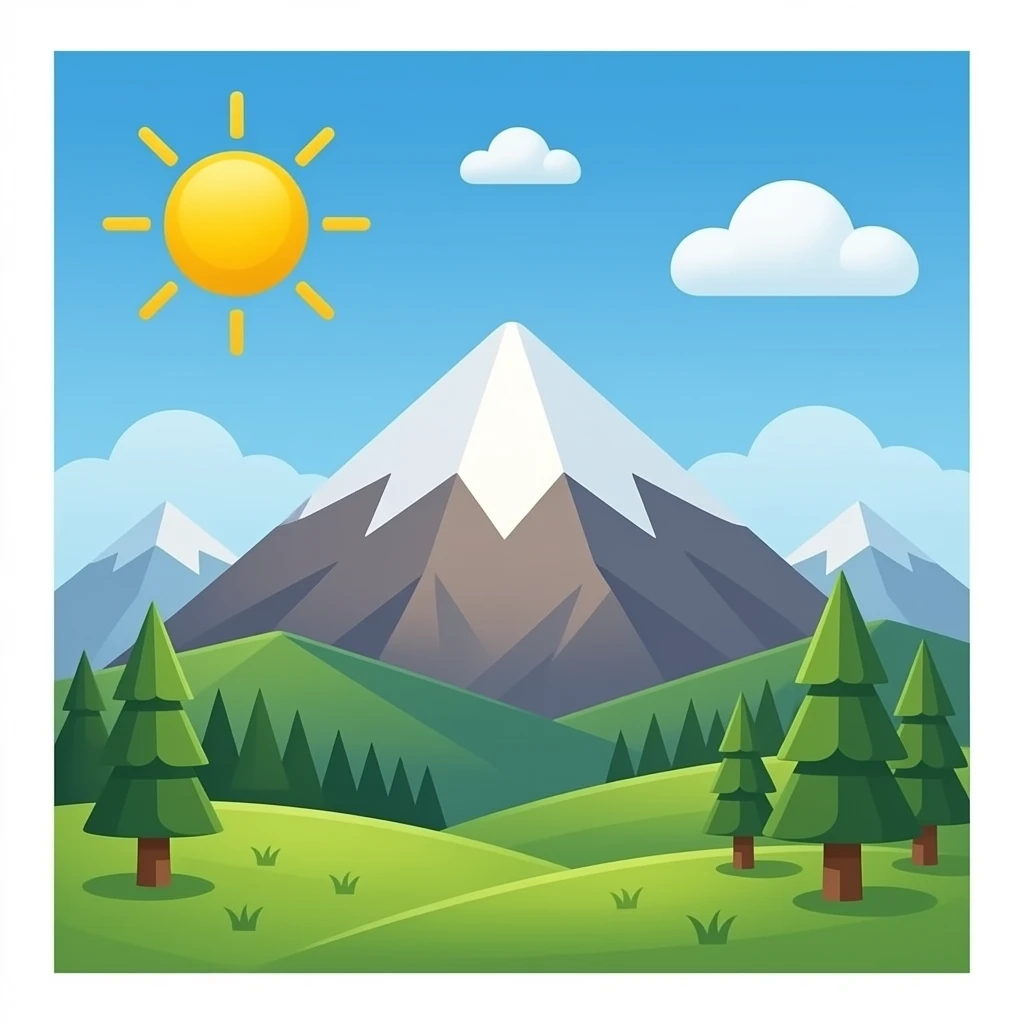 moutain peak emoji