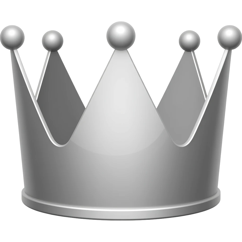 Gray crown emoji