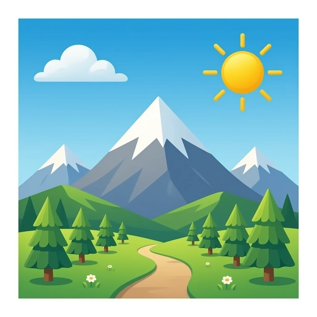 mountain emoji
