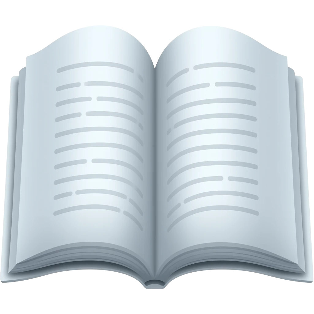 Opened Silver book emoji