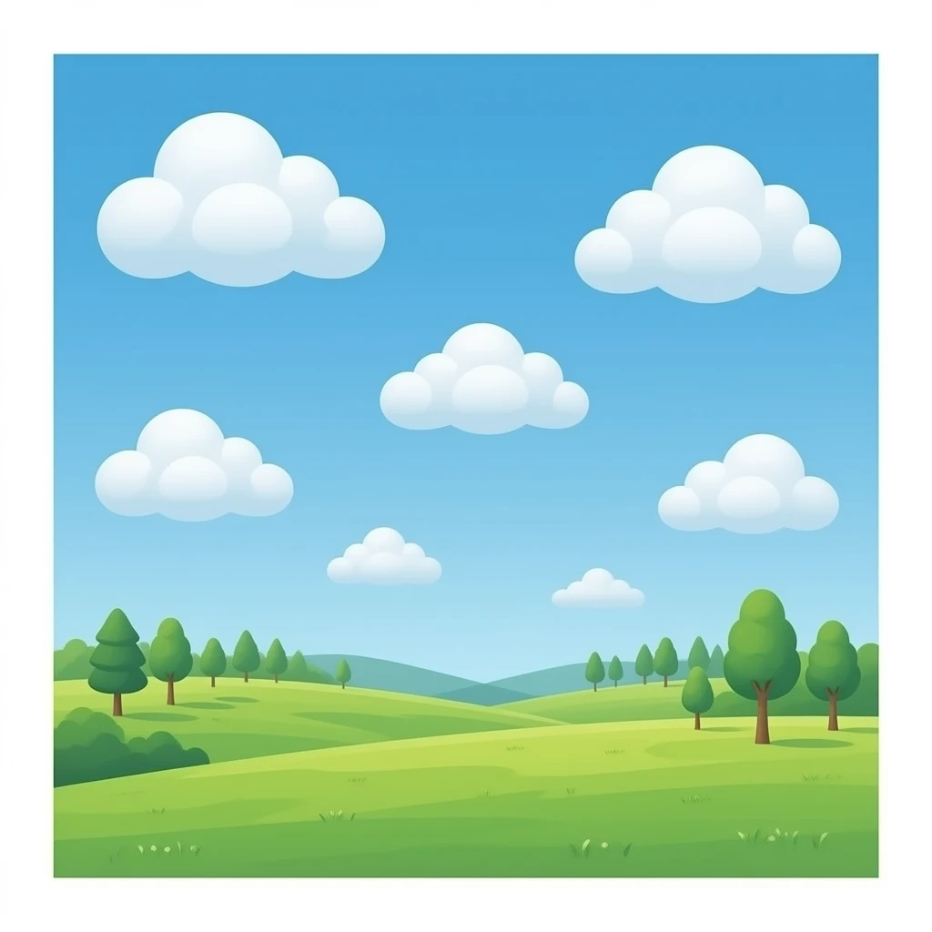 Sky with clouds and nothing else emoji