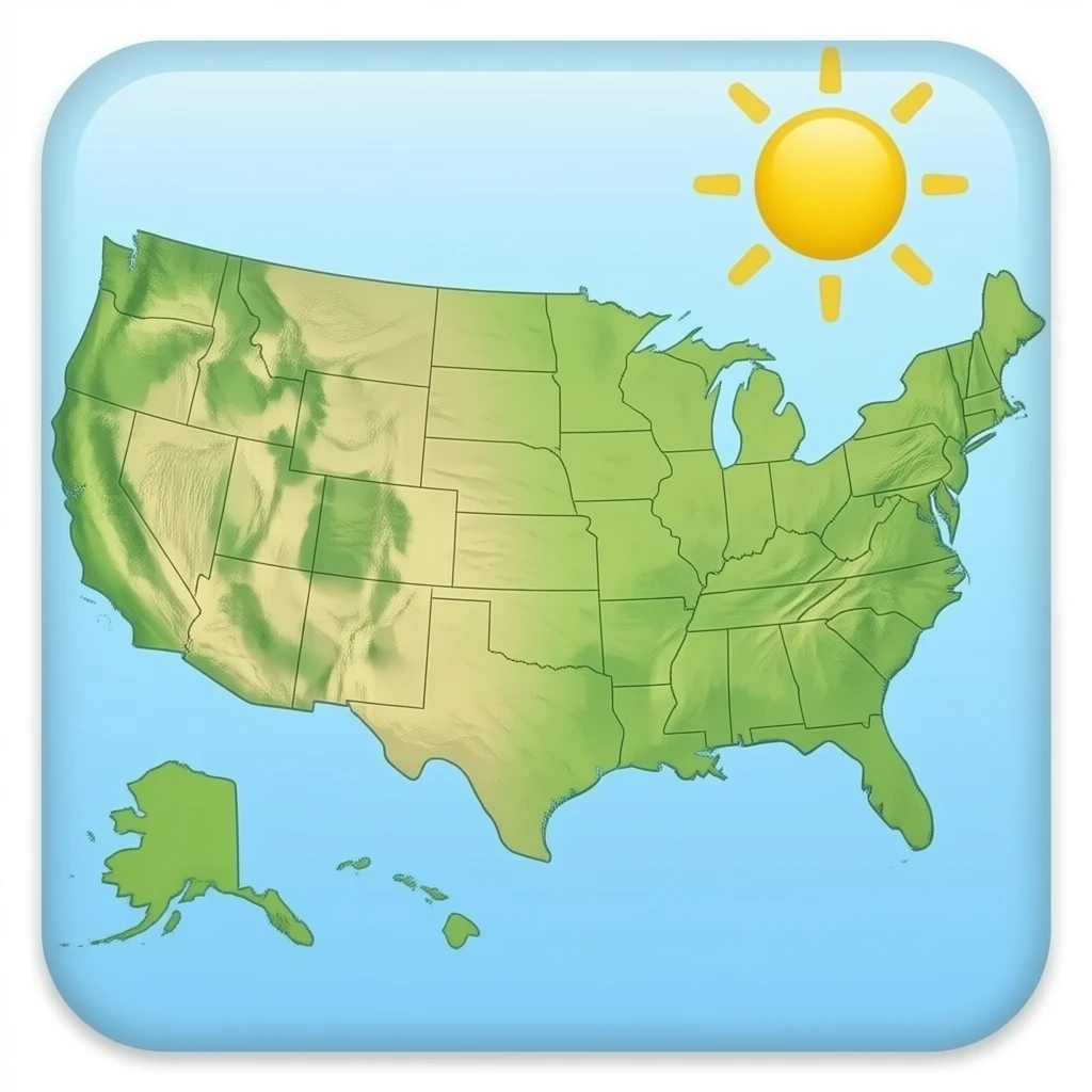 Make a united state map emoji