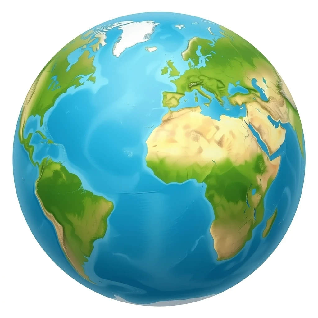 Cool earth emoji
