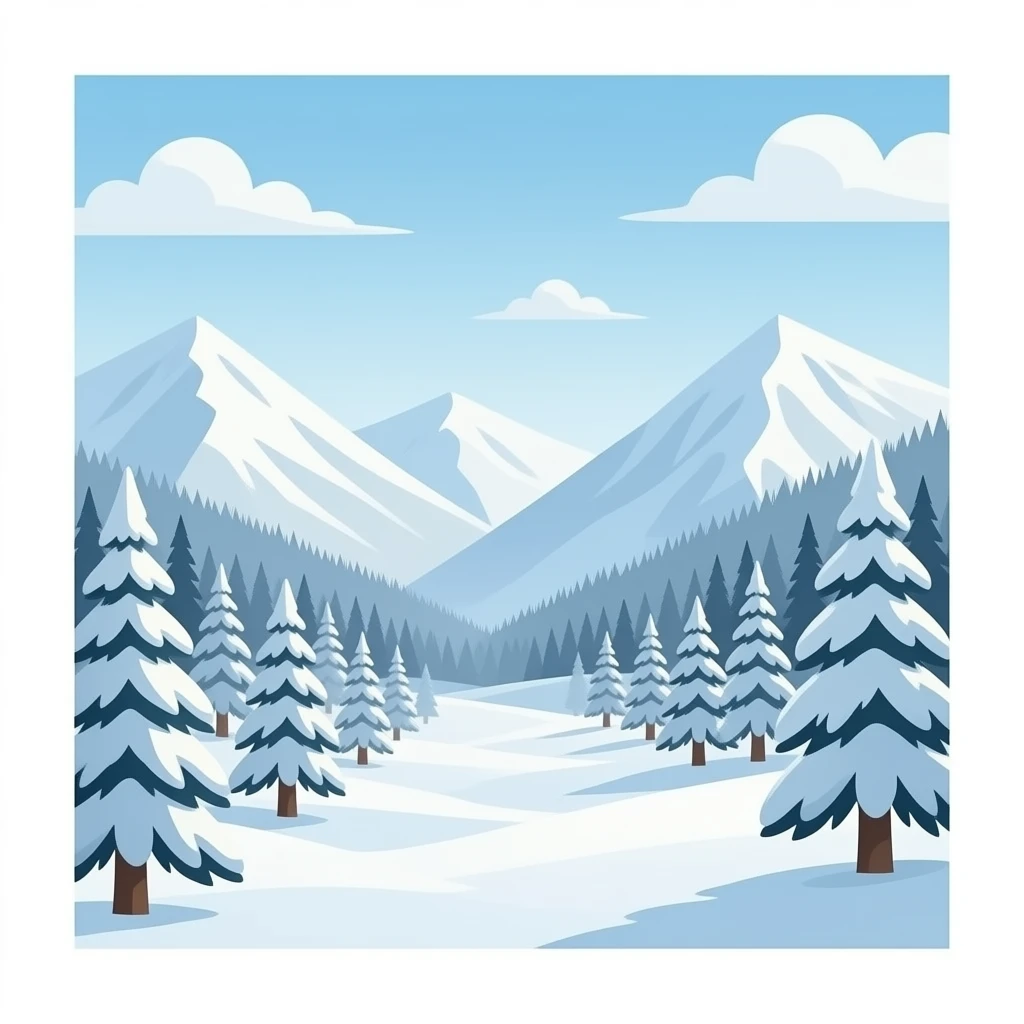 Snow-covered valley emoji
