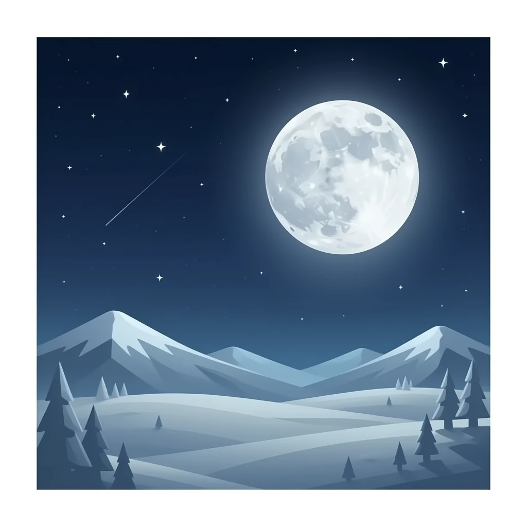 silver moon emoji