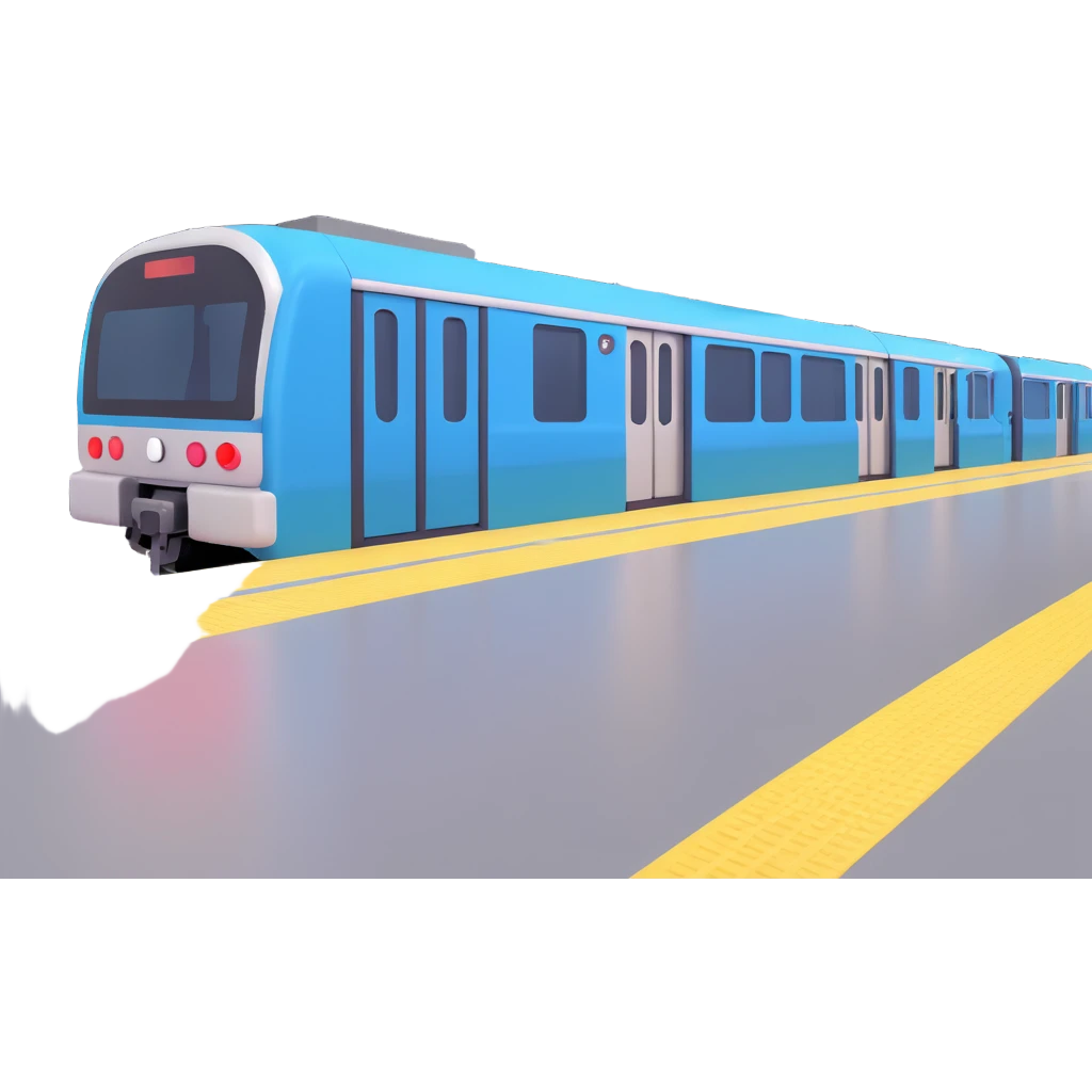 metro at the station emoji