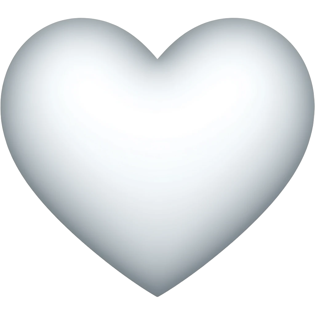 Corazón blanco emoji