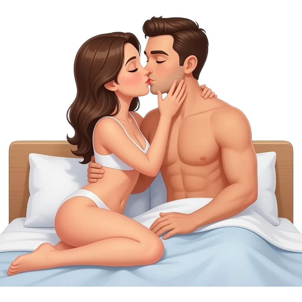 Секс сцена жена и мъж голи целувайки се и да се обарват emoji